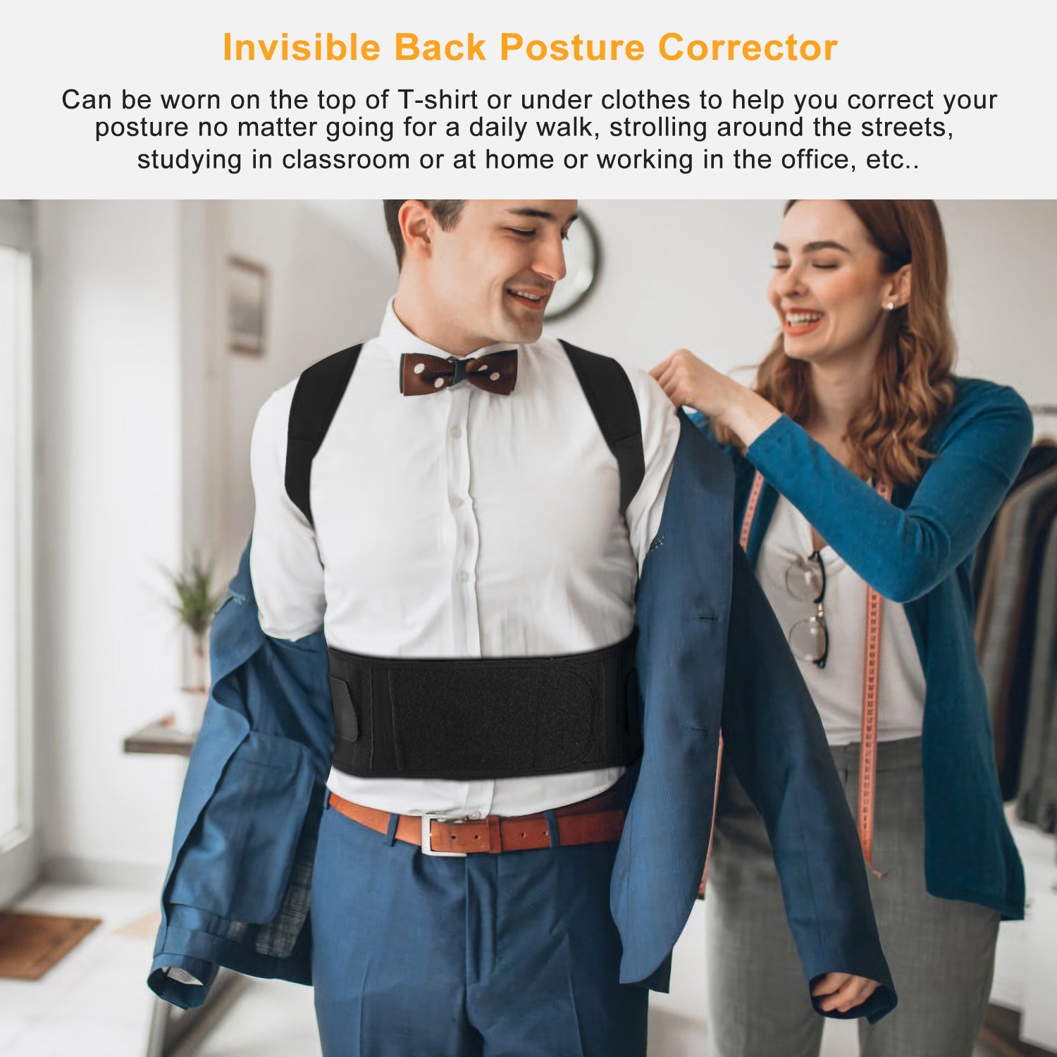 Posture Corrector Belt for Men & Women – Back Support & Pain Relief